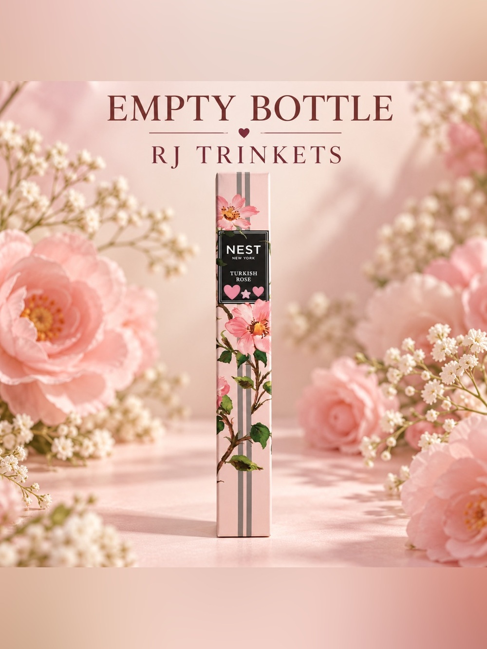 NEST Fragrances Turkish Rose Decorative Pink Floral Accent